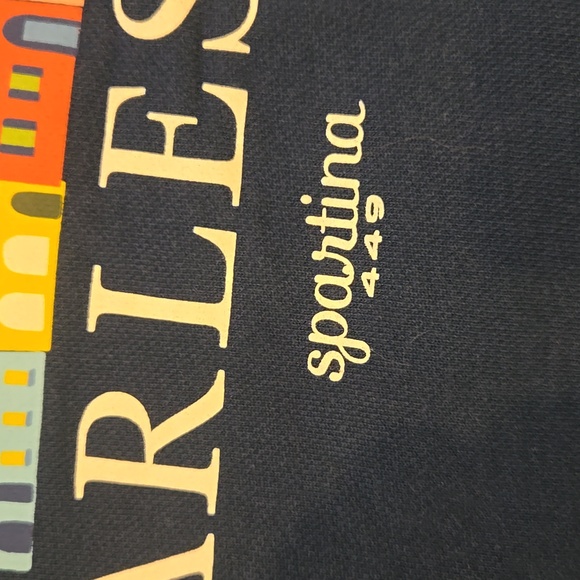 Spartina 449 "Charleston" Washed Dark Blue Sweatshirt - Picture 2 of 9